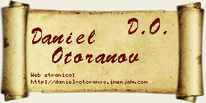 Daniel Otoranov vizit kartica
